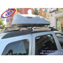 DACİA DUSTER PORT BAGAJ THULE PACİFİC 100 GRİ 330 LİTRE '' TAŞIYICI SİYAH ARA BAR DAHİL ''
