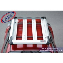 LUXES TAVAN SEPETİ & OFF ROAD SEPET ARAÇ ÜSTÜ ALÜMİNYUM GRİ 110 CM X 145 CM