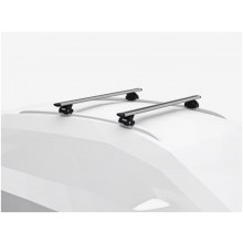 OPEL CORSA THULE 7106 EVO FLUSH RAİL TAŞIYICI AYAK + WİNG BAR GRİ ALÜMİNYUM + KİT + KİLİT