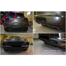 PORSCHE MACAN ÖN ARKA KORUMA DİFÜZÖR SETİ ORJİNAL OEM AKSESUAR İTHAL ''SİYAH PİANO BLACK FOLYO KAPLAMALI''