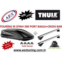THULE TOURİNG M 200 PORT BAGAJ SİYAH 400 LİTRE TAŞIYICI SİSTEM DAHİL
