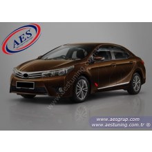 TOYOTA COROLLA YAN KAPI ÇITASI KROM 4 PARÇA 2013 SONRASI