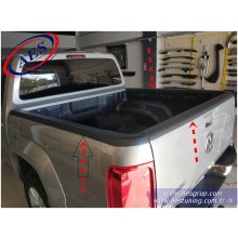 VOLKSWAGEN AMAROK CANYON ARKA KASA ÜSTÜ YAN PLASTİK PERVAZLAR 3 PARÇA
