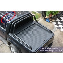 VOLKSWAGEN AMAROK CANYON ROLLBAR KROM ÜZERİ PİANO BLACK SİYAH BOYALI PASLANMAZ MALZEME