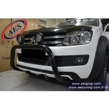 VOLKSWAGEN AMAROK CANYON SİYAH ÖN KORUMA OEM AKSESUAR KROM ÜZERİ PİANO BLACK