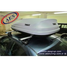 VOLKSWAGEN BORA PORT BAGAJ THULE PACİFİC 100 GRİ 330 LİTRE '' TAŞIYICI SİYAH ARA BAR DAHİL ''
