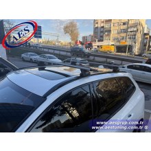VOLVO XC 60 THULE 7106 EVO FLUSH RAİL TAŞIYICI AYAK + WİNG BAR GRİ ALÜMİNYUM + KİT + KİLİT